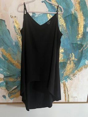 City Chic Black V-Neck High-Low Slip Camisole